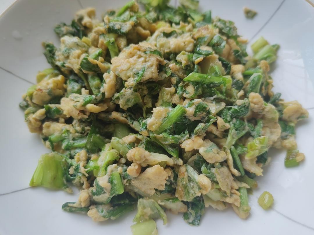 苦菊煎鸡蛋