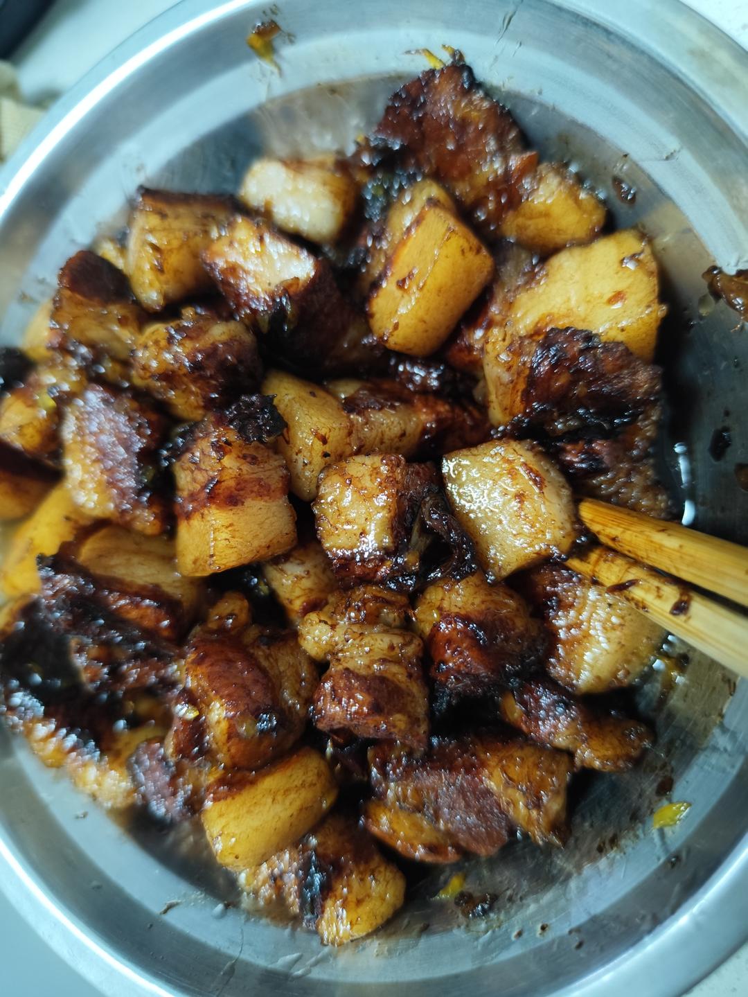 不硬不柴、果味红烧肉