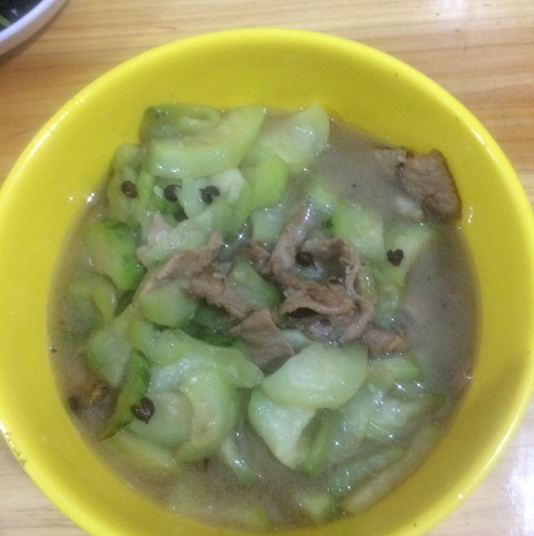 丝瓜炒肉（清淡）
