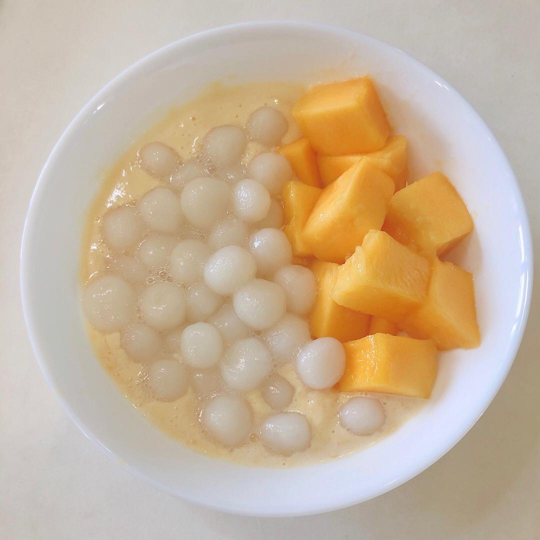 芒果椰浆小圆子