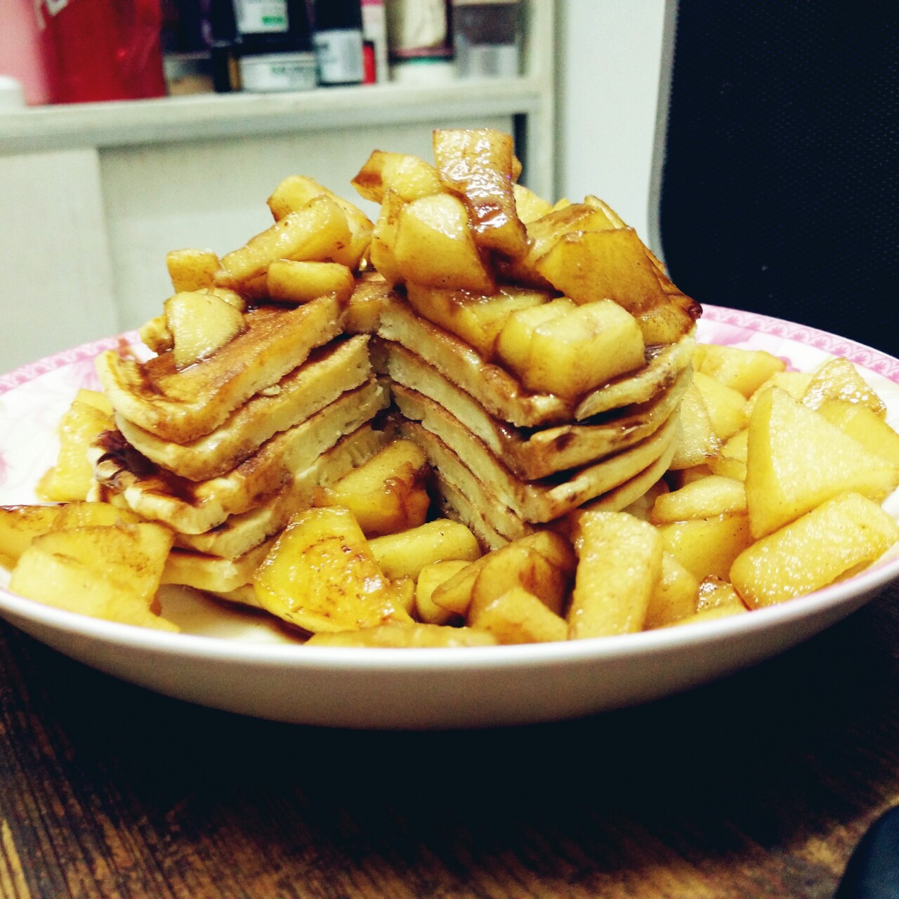 苹果热香饼（苹果pancake）