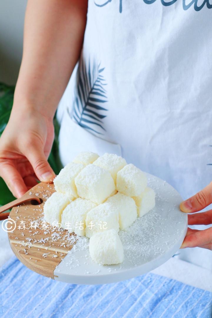 免烤箱零失败的Q弹【椰蓉小方】❤️