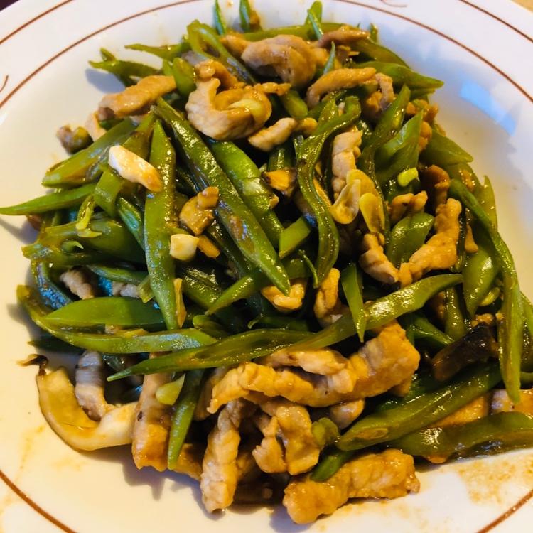 豆角炒肉丝