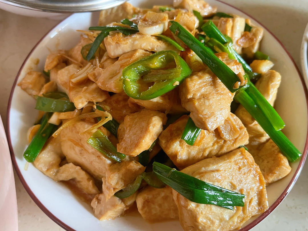 葱烧嫩豆腐