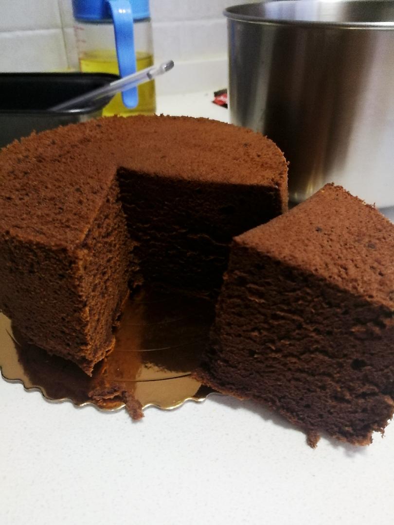 好做的巧克力戚风6寸