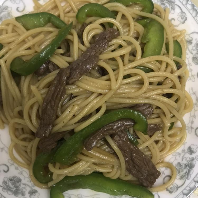 黑椒牛肉意粉