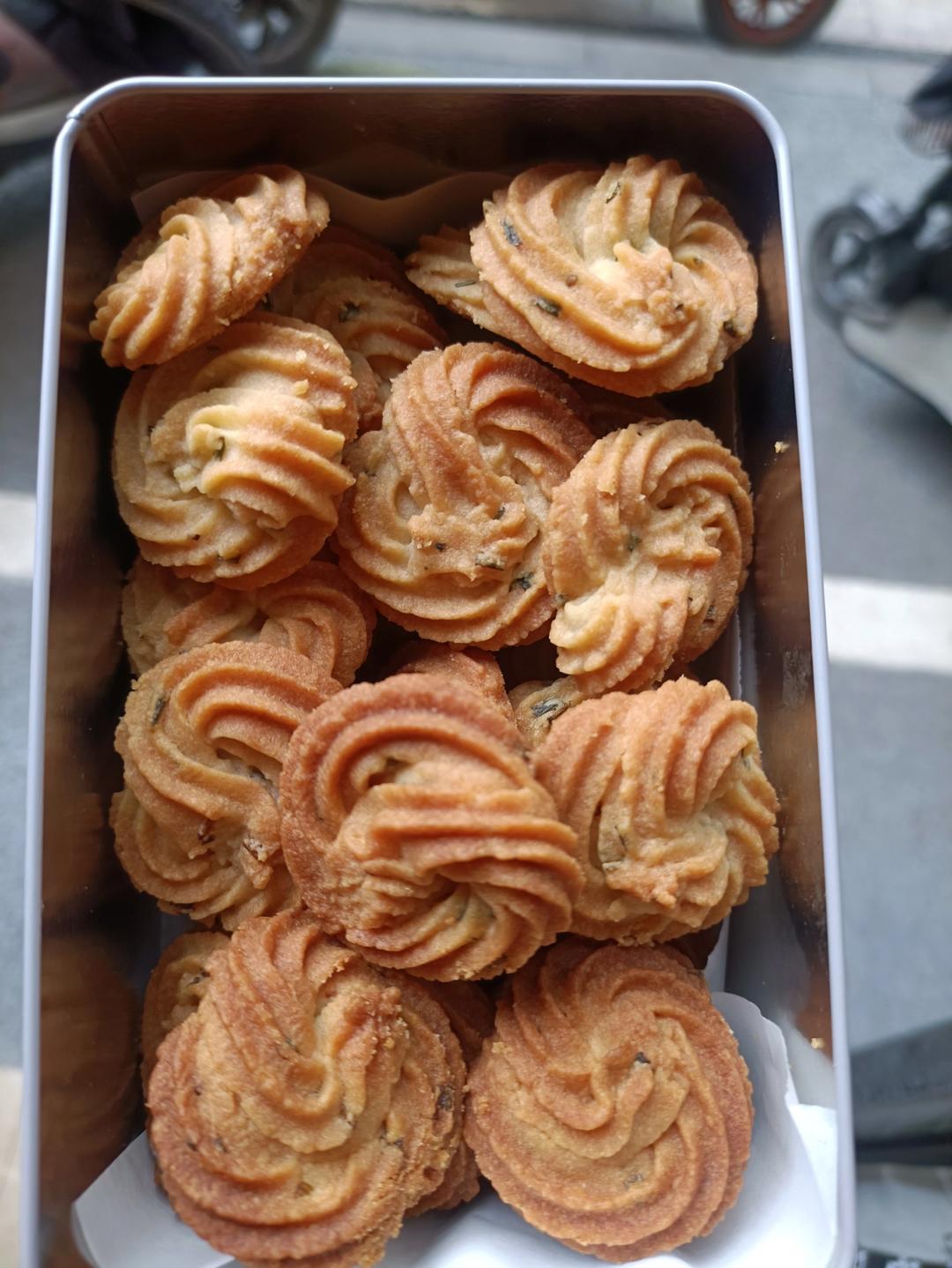 香酥又好挤的香葱曲奇