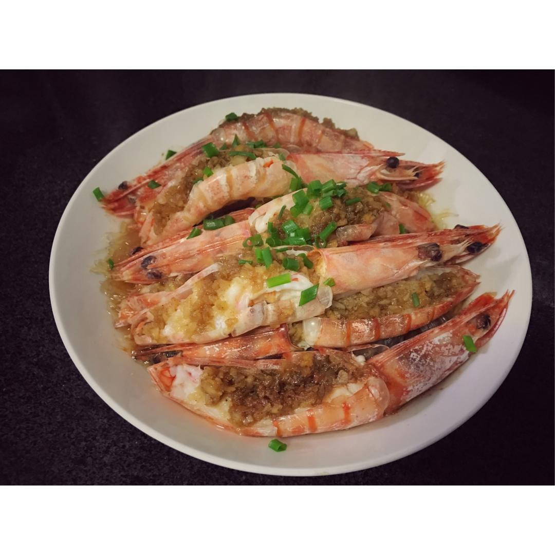 蒜蓉蒸虾