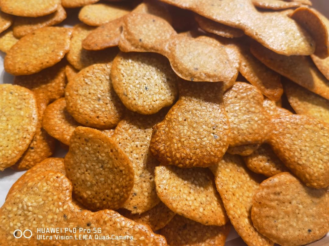 超简单超好吃的芝麻薄脆