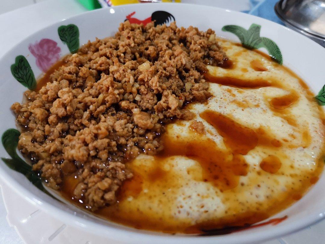 肉末豆腐蒸蛋