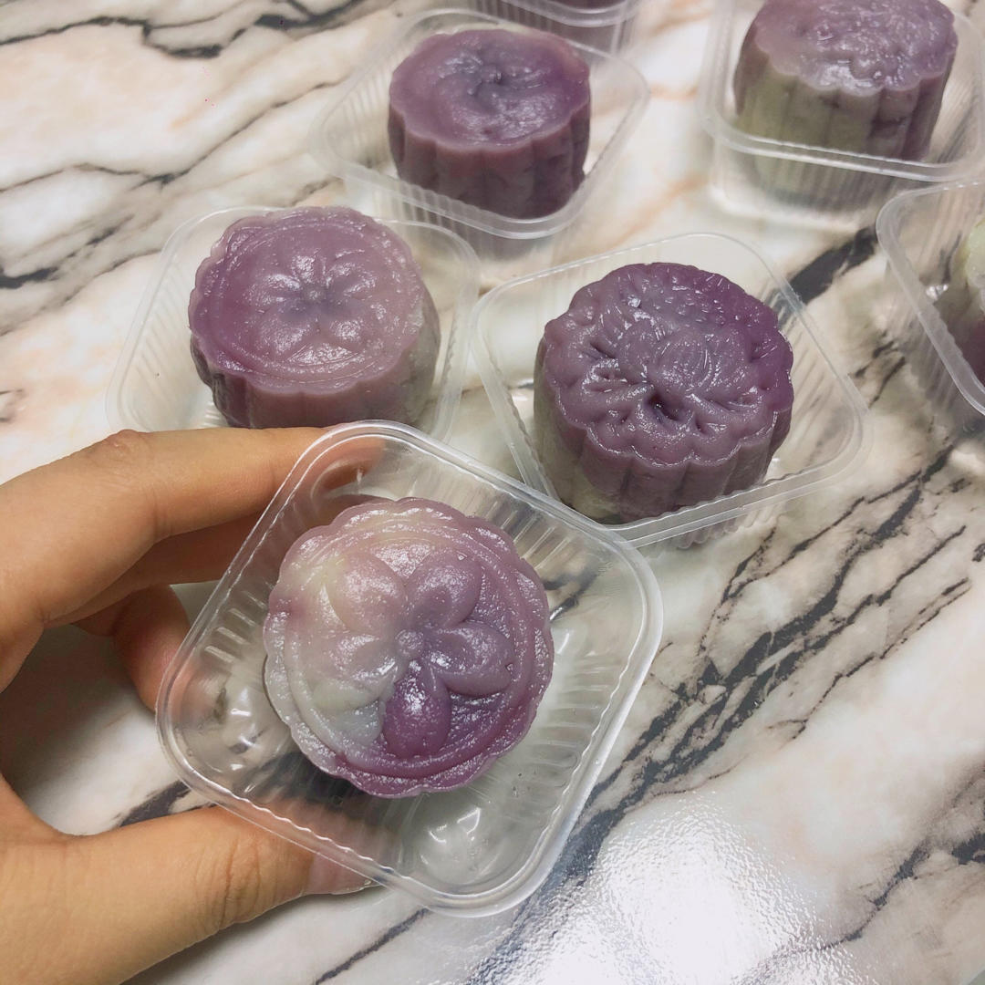 免蒸免烤㊙️简单易学丨超美青花瓷冰皮月饼