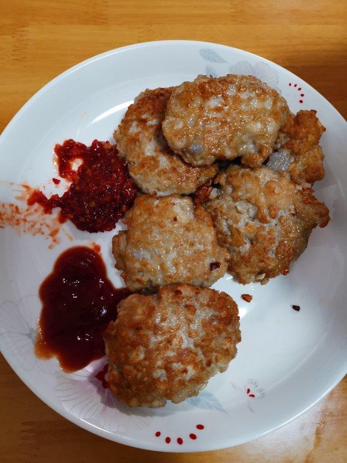 香煎莲藕肉饼