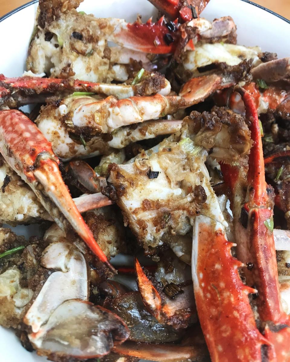 葱姜炒梭子蟹