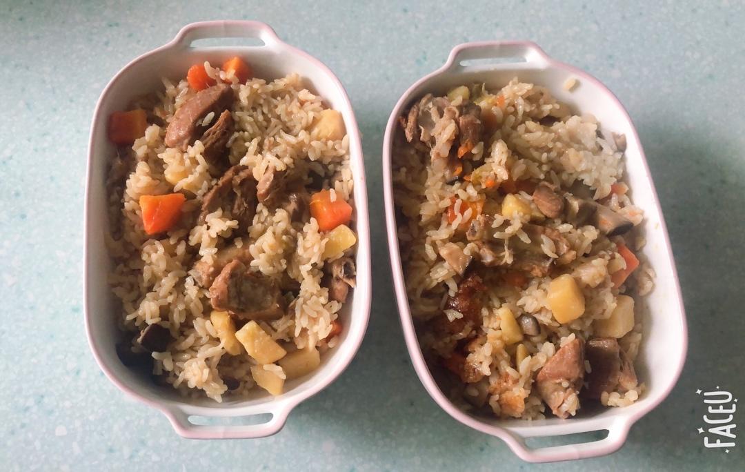 喷香排骨焖饭（爆好吃）