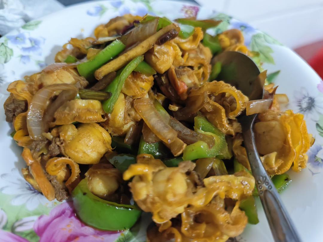 家常小炒扇贝肉