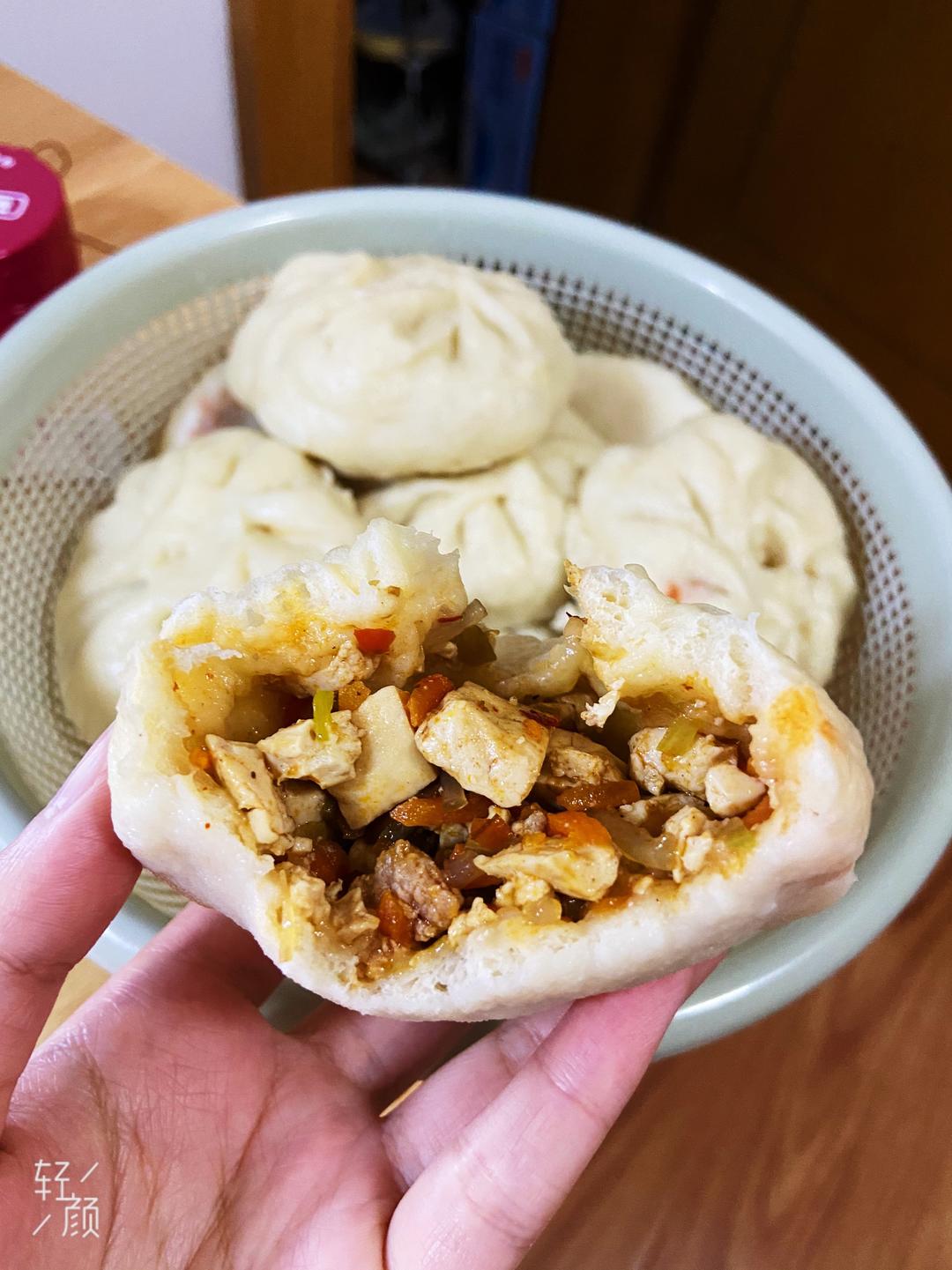 麻辣豆腐包子的做法