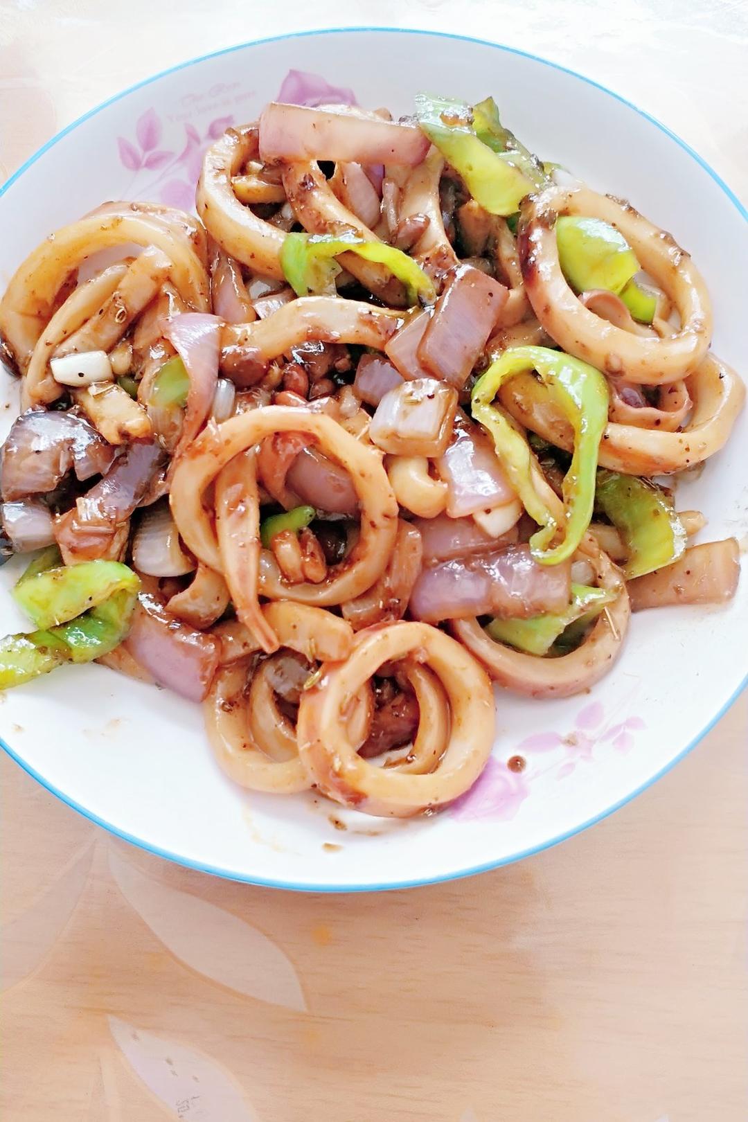 浩子蛋做的最好吃的酱爆鱿鱼圈