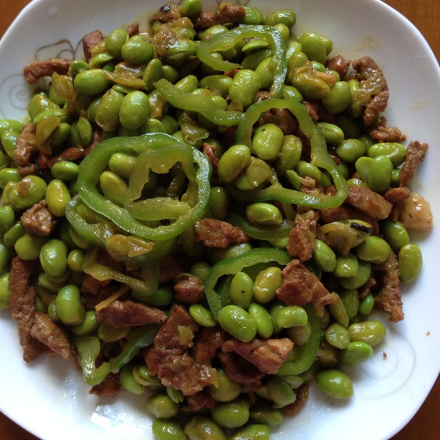 毛豆肉丝