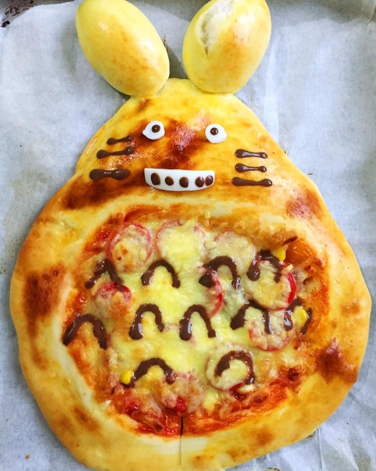 创意就是创造记忆做的萌到炸裂的龙猫披萨