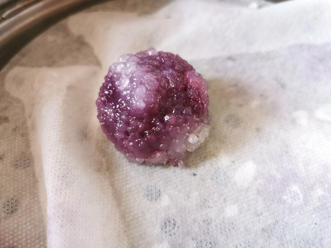 水晶紫薯丸子