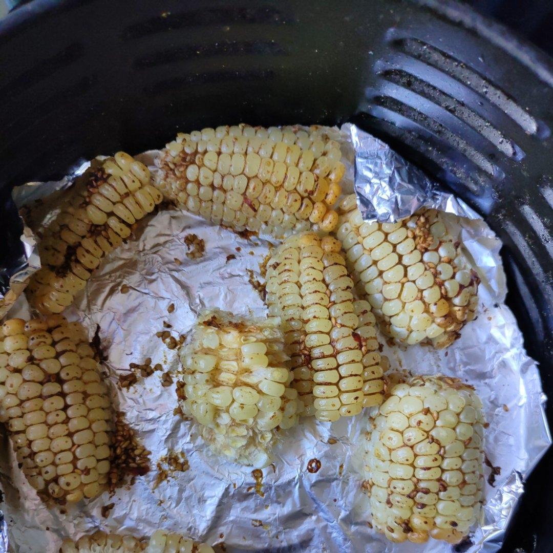 空气炸锅+玉米🌽！好吃到嗦手指