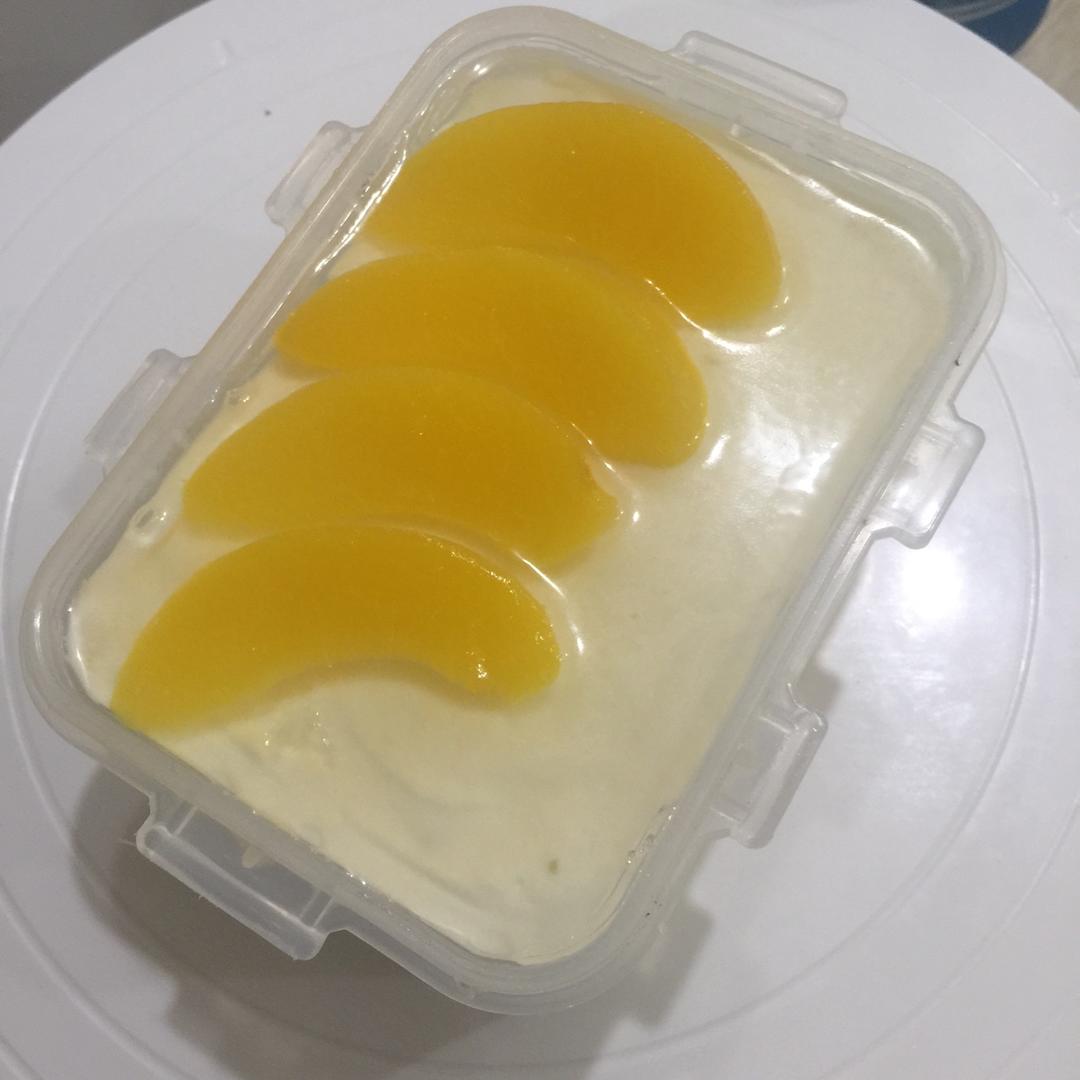 冻芝士黄桃蛋糕