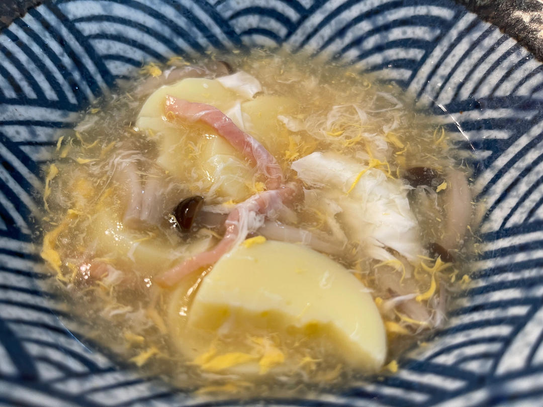 快手低卡营养汤🌿好喝不胖的火腿豆腐鸡蛋汤💯