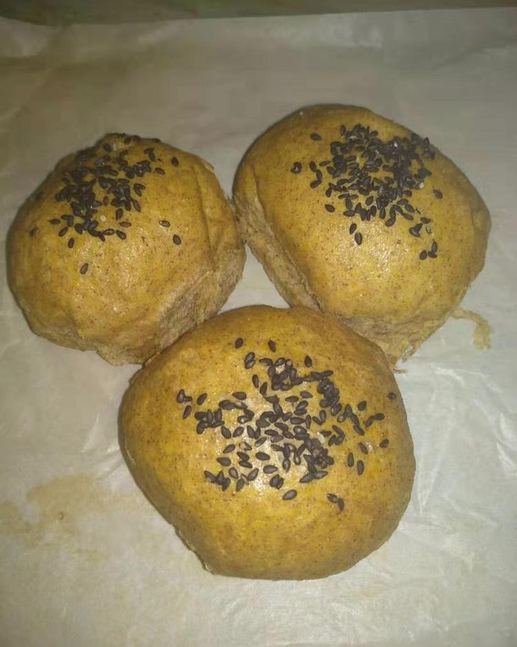 黑芝麻全麦餐包 100%纯全麦