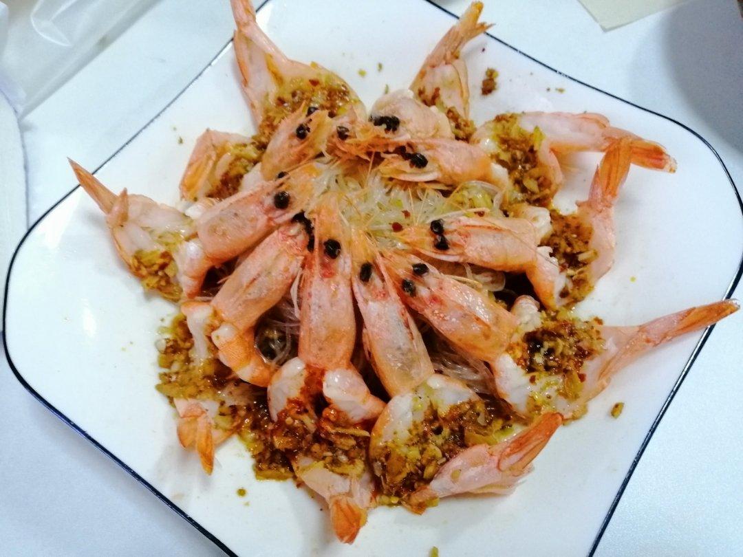 花开富贵虾（蒜蓉粉丝开背虾），超详细图文步骤！
