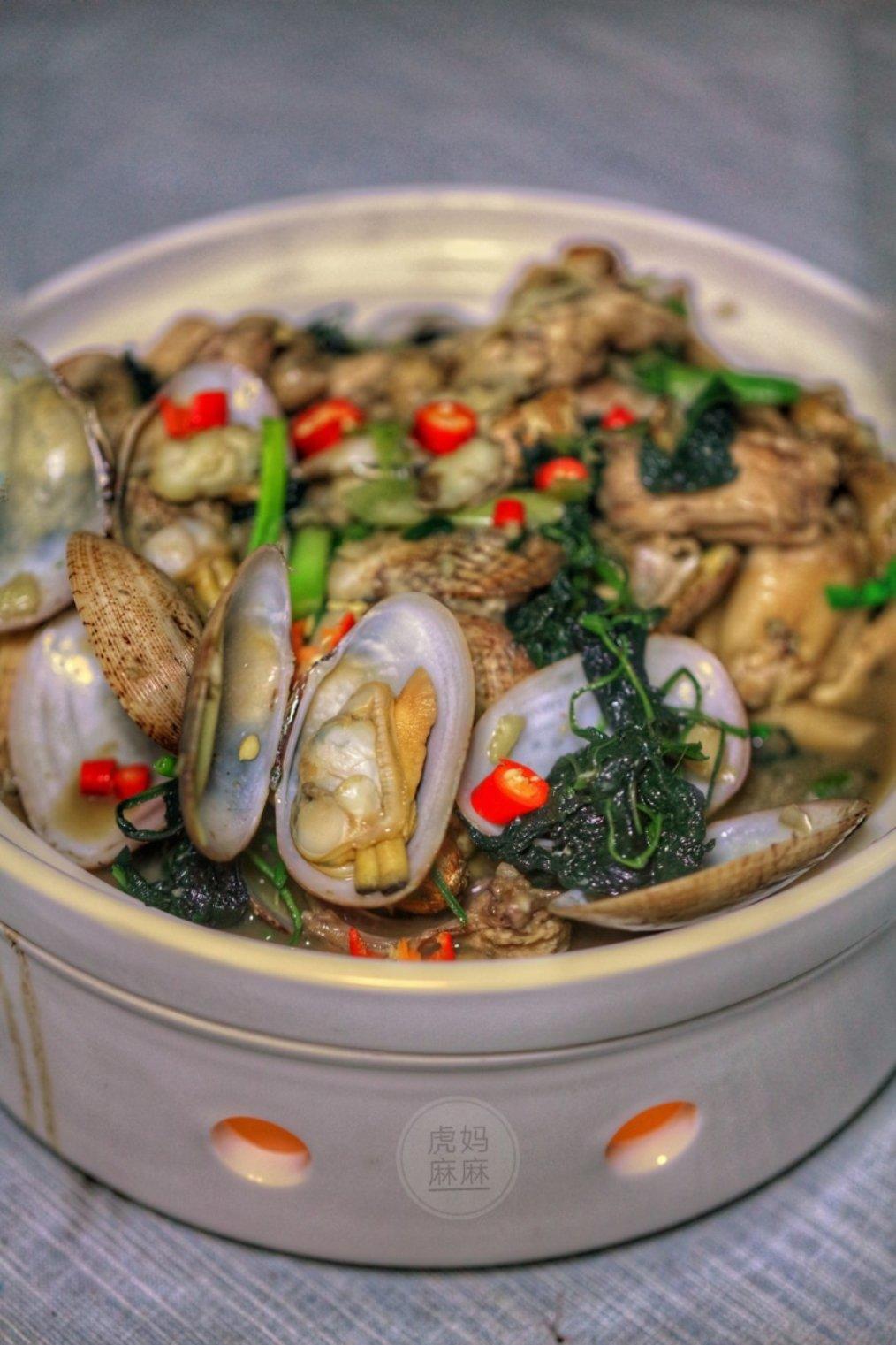 鲜美快手菜—花甲王焖鸡