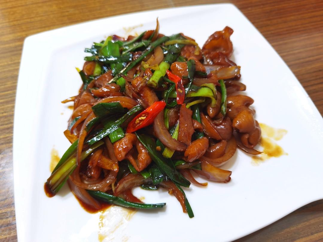 爆炒肥肠（色香味俱全，又下饭）