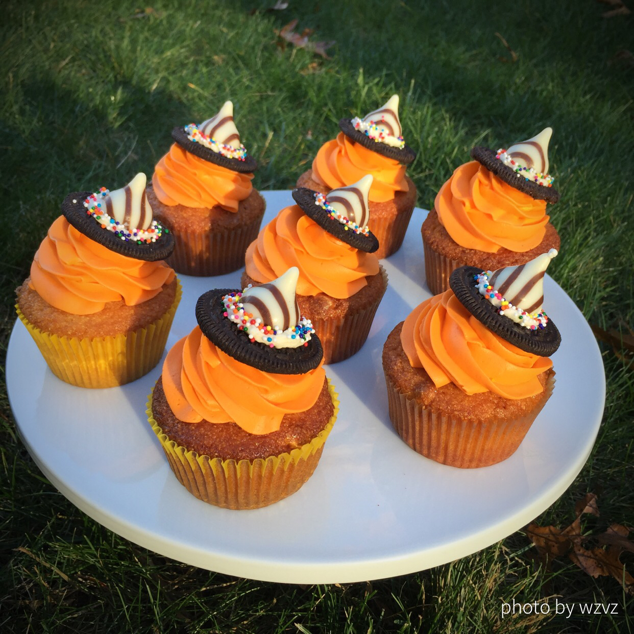 【万圣节】女巫帽子cupcake—美的T7-L382B智烤大师