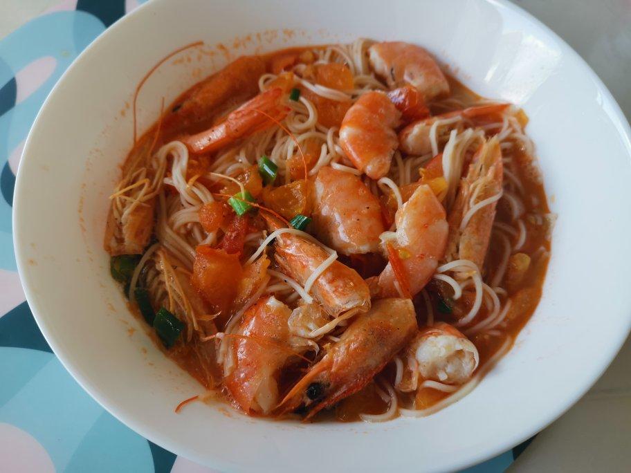 鲜掉眉毛‼️面条这样做好吃到舔盘，鲜虾面