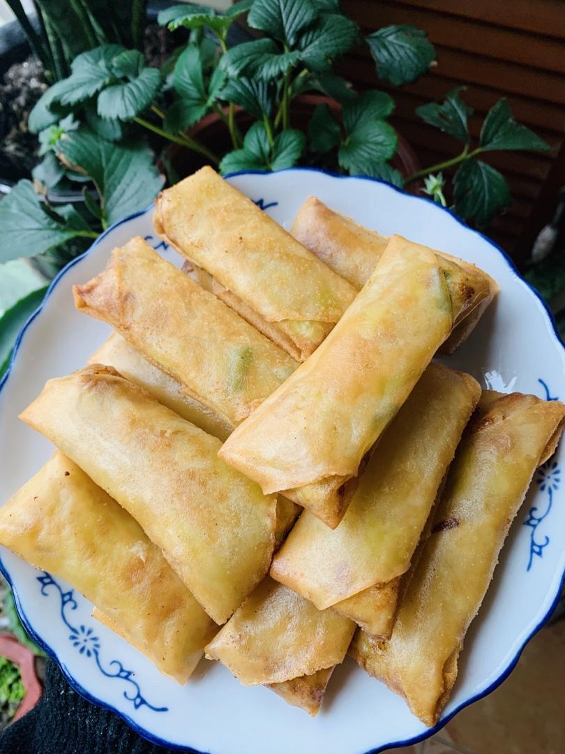 韭黄春卷