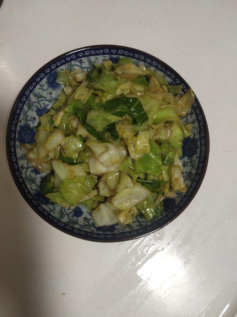 素炒圆白菜