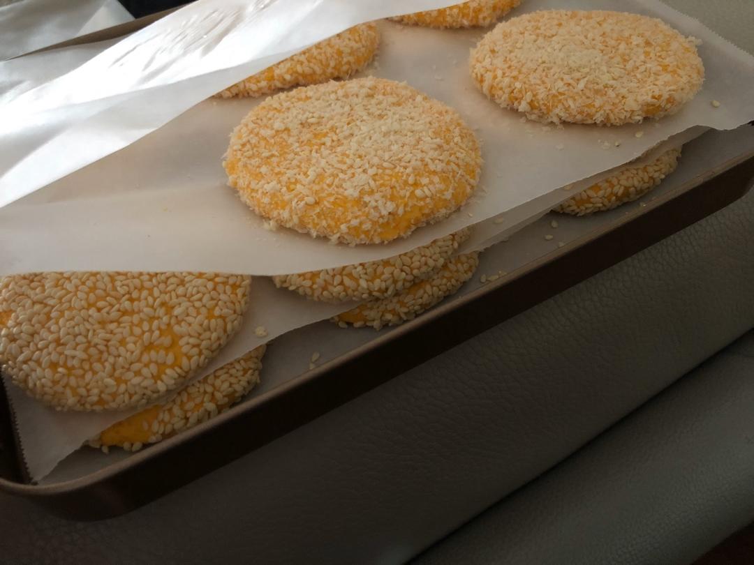 芝麻南瓜饼
