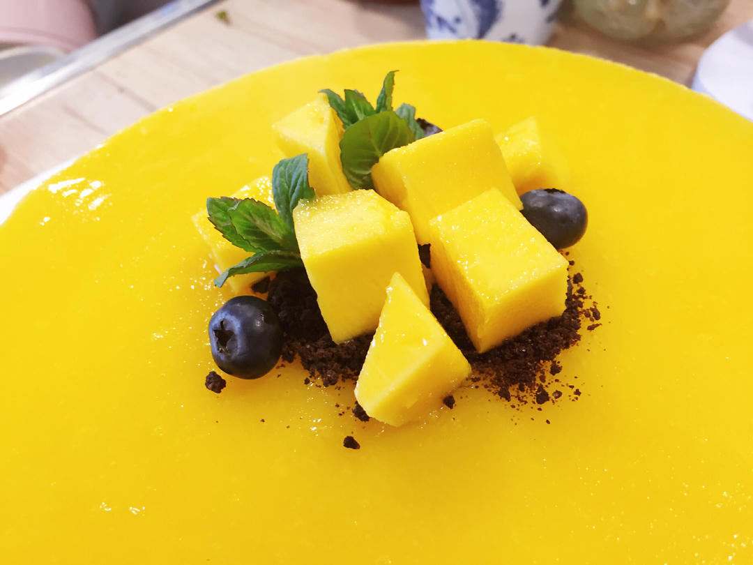 日本人气烘培博主的六寸芒果芝士蛋糕（无需烤箱和鸡蛋）