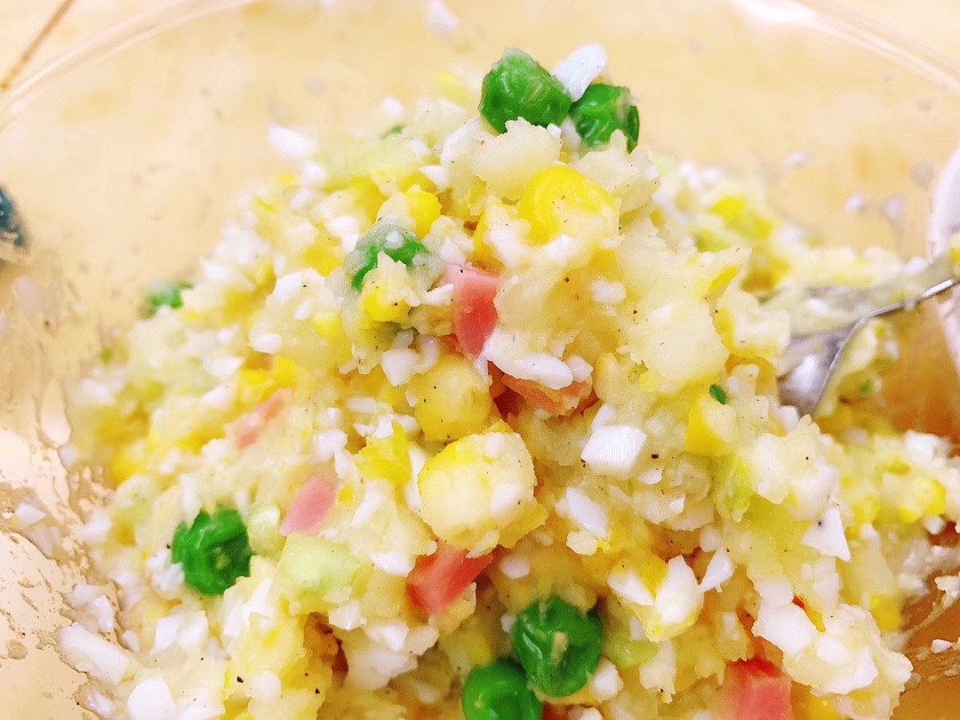 1分钟学会简单又好吃的日式土豆泥沙拉