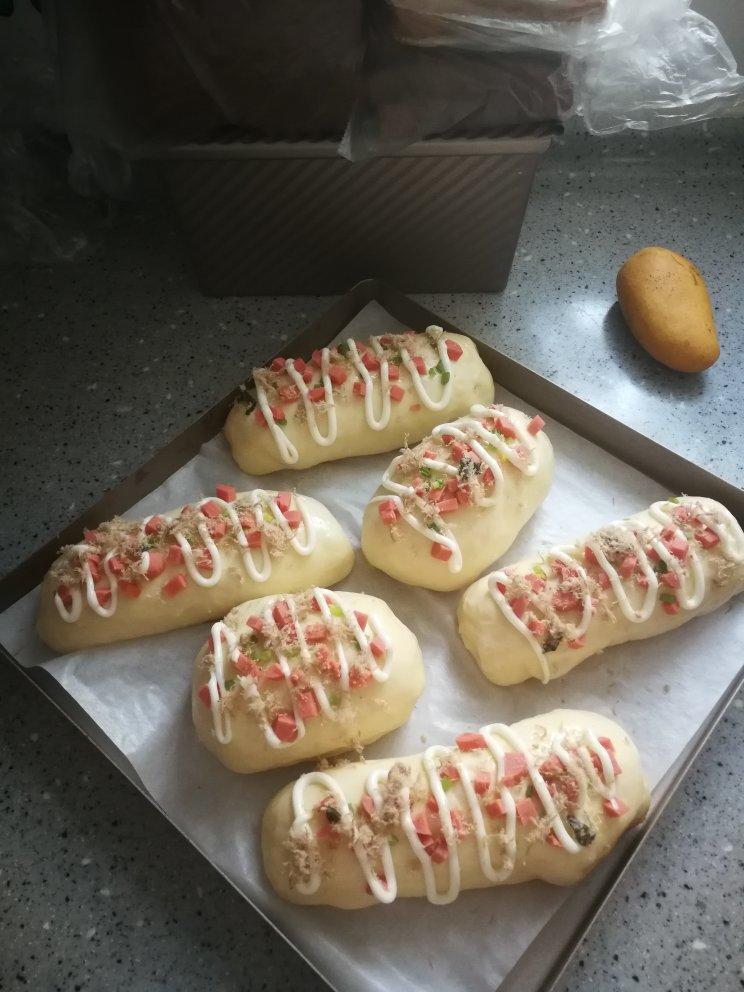 香葱火腿肉松面包