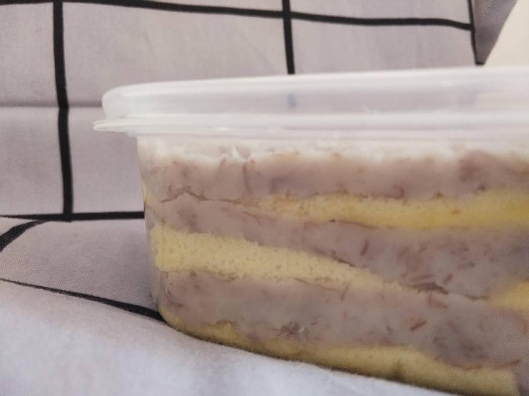 最简单的芋泥蛋糕盒子