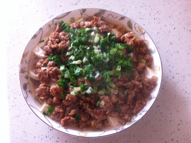 肉末蒸豆腐