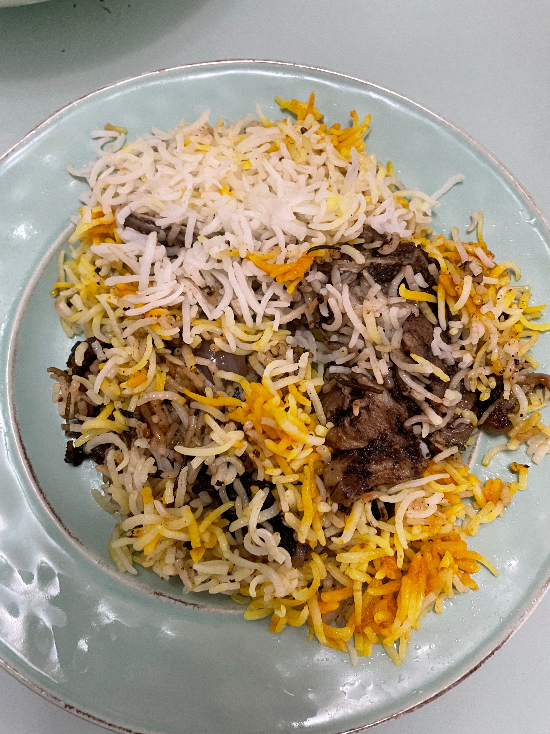 阿拉伯羊肉饭/印度羊肉比尔亚尼香饭Mutton Biryani（附：Basmati米处理诀窍）的做法
