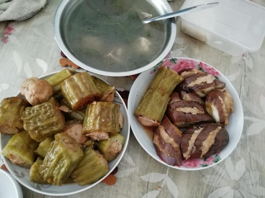 客家酿三宝（酿苦瓜，茄子，辣椒）