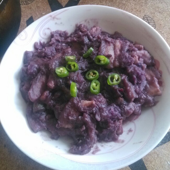 紫薯烧五花肉
