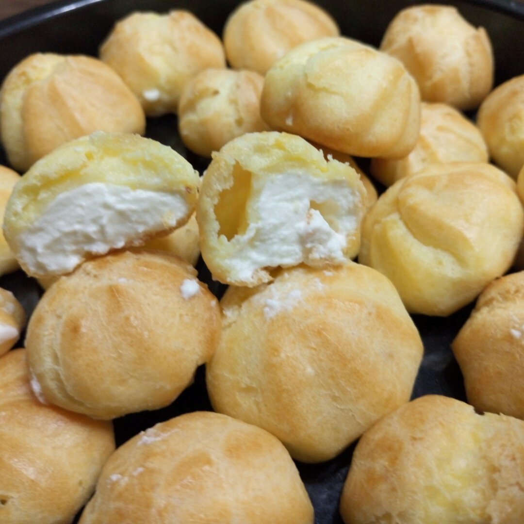 焦糖muffin做的奶油泡芙