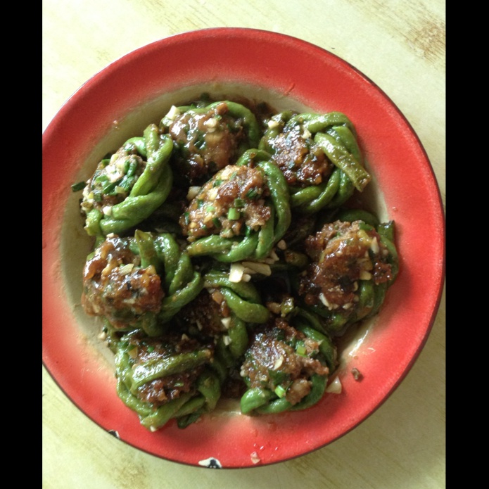豇豆酿肉