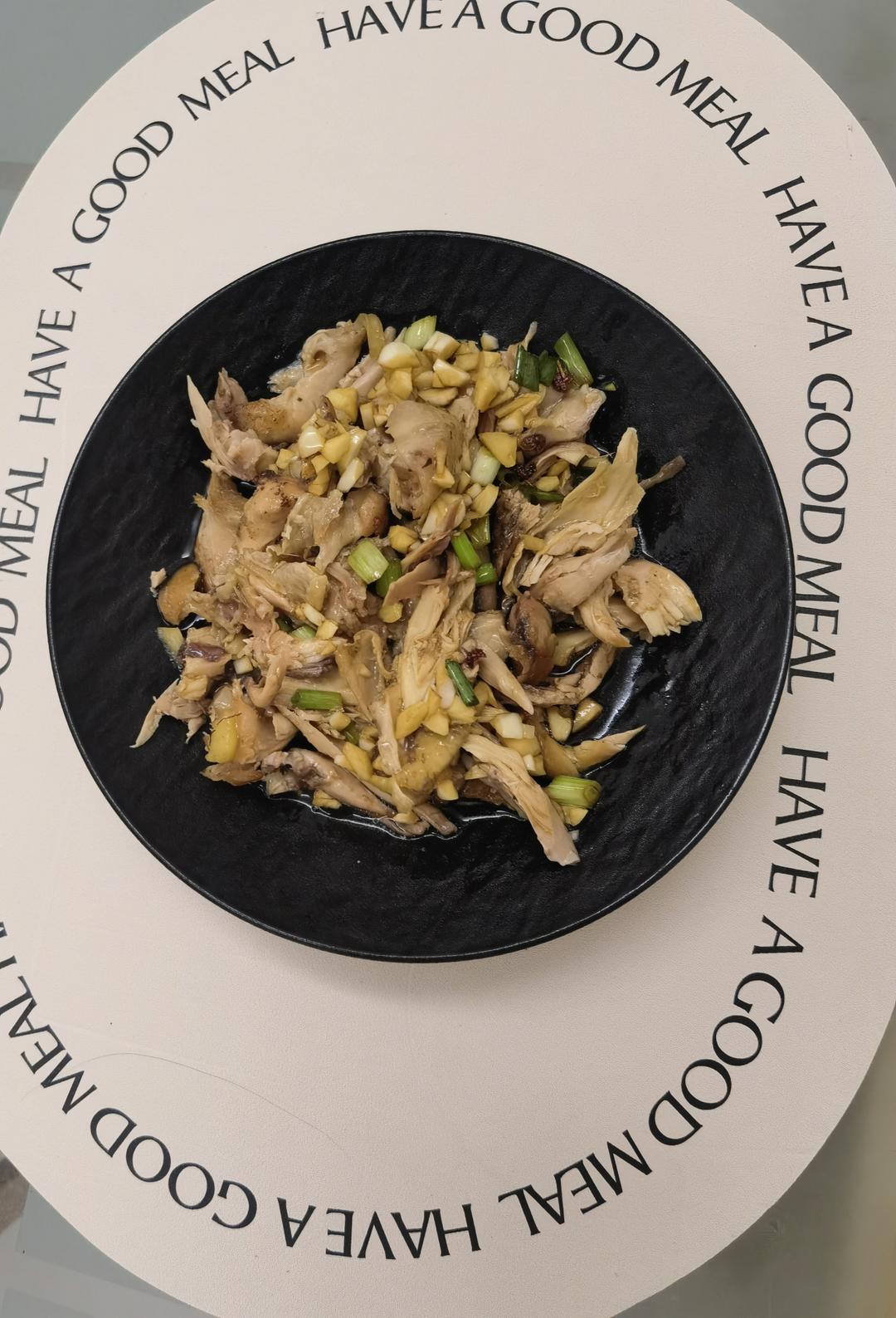 手撕姜葱鸡腿