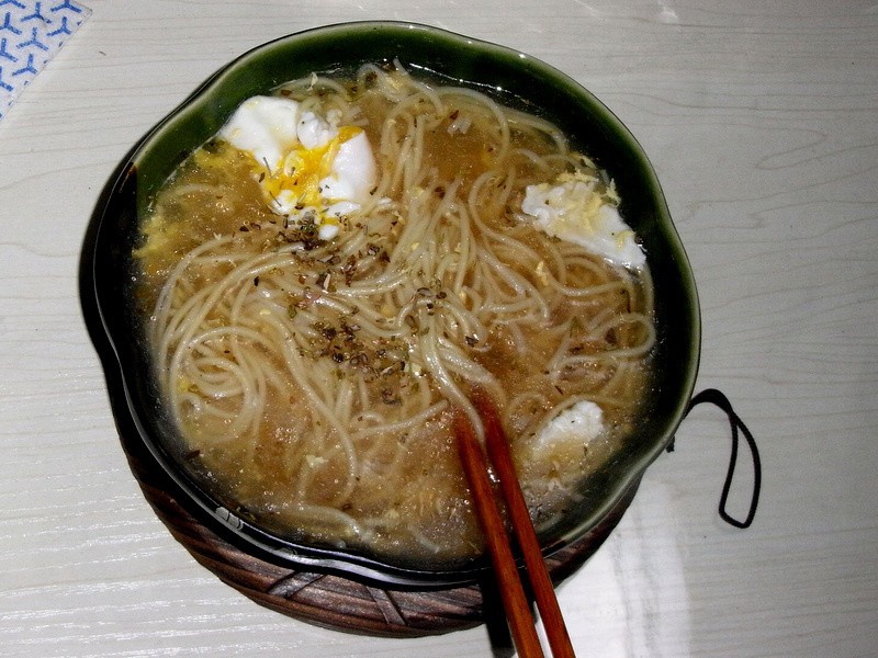 小葱麻油酱油面