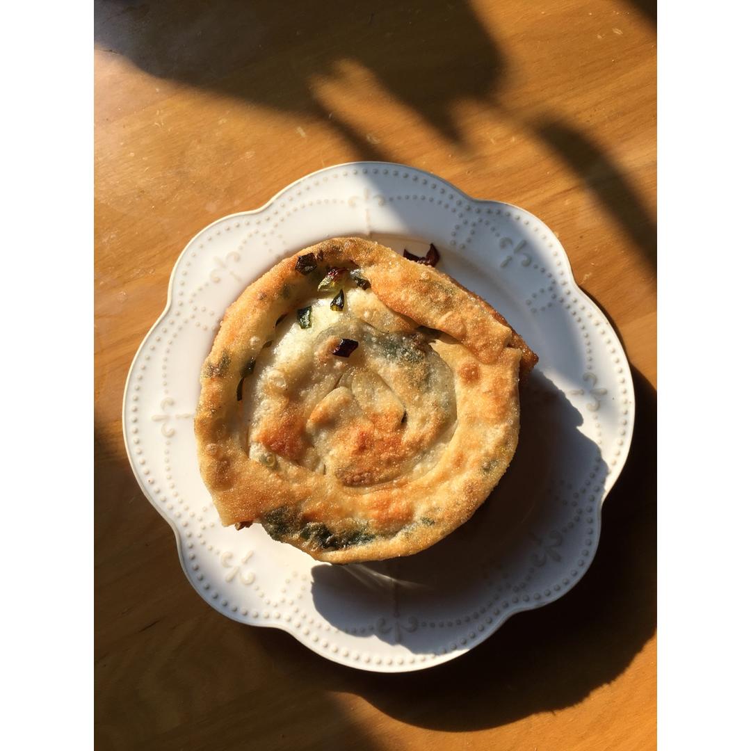 饺子皮葱油饼