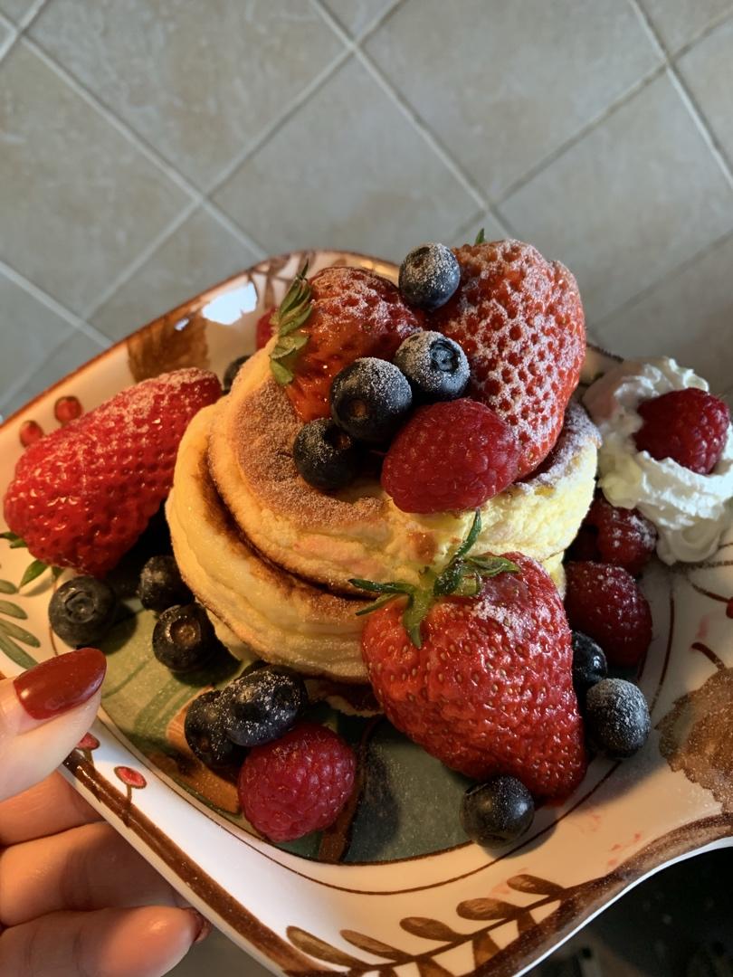 原味无油日式舒芙蕾厚松饼